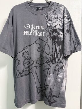 WWE Triple H Graphic Tee 2XL Oderint Dum Metuant Gray Shirt